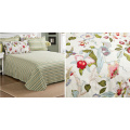 Flower Stripe Bedding Set Duvet Cover